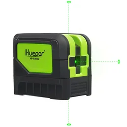 Huepar 9300G 3 Point Laser Self leveling Green Beam Laser Level with Plumb Spots for Soldering and Points Reference Positioning