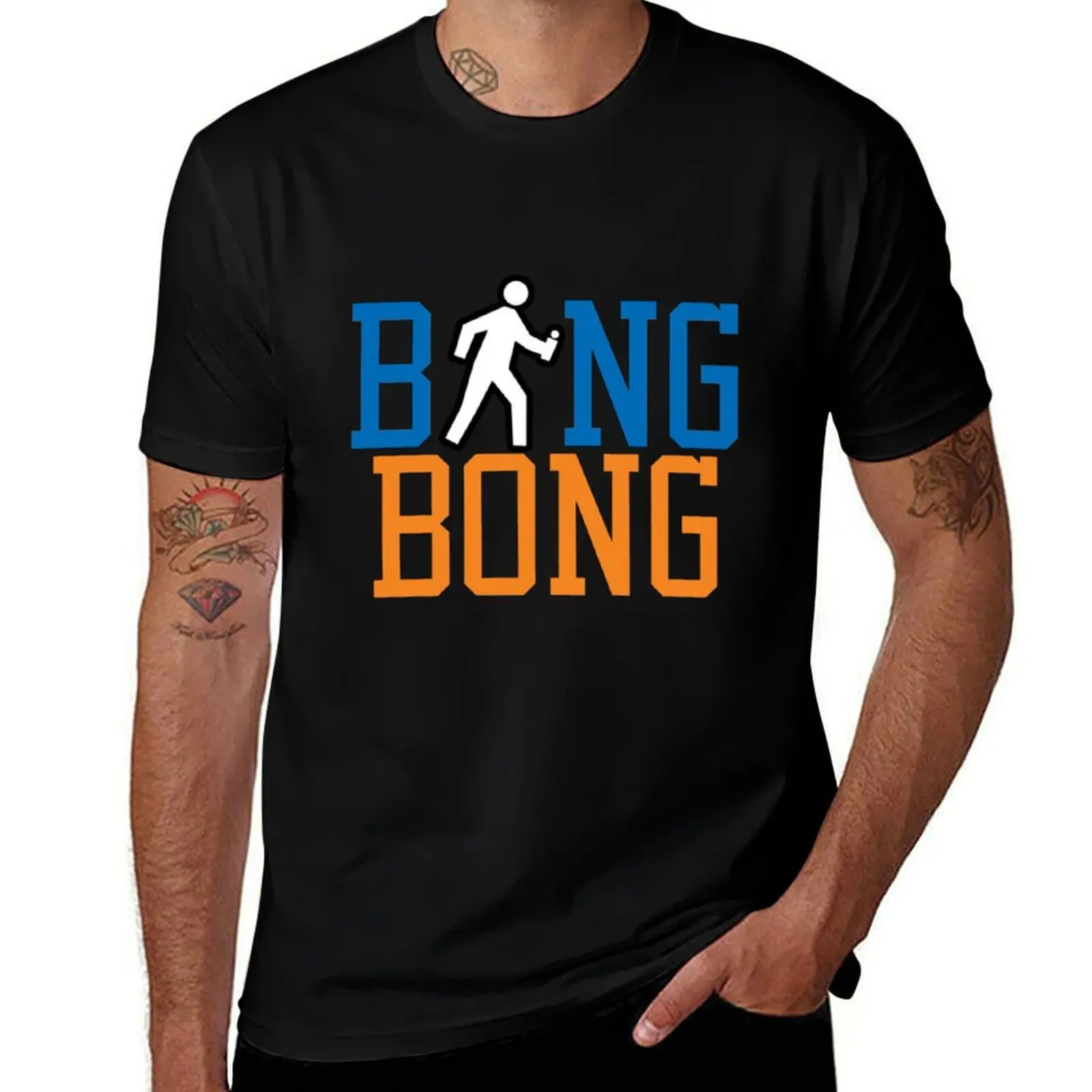 Bing Bong New York Knicks Sidetalk NYC Video and T-Shirt boys whites cotton graphic tees black t-shirts for men