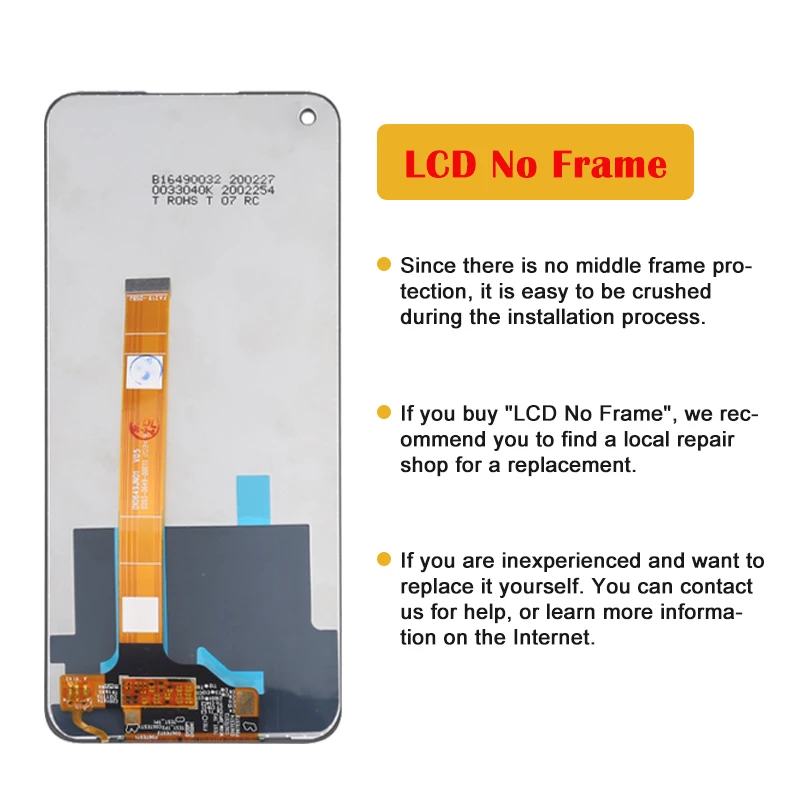 Original For OPPO Realme Narzo 30 5G RMX3242 LCD Display Touch Screen Digitizer Assembly Replacement For Realme Narzo 30 5G LCD