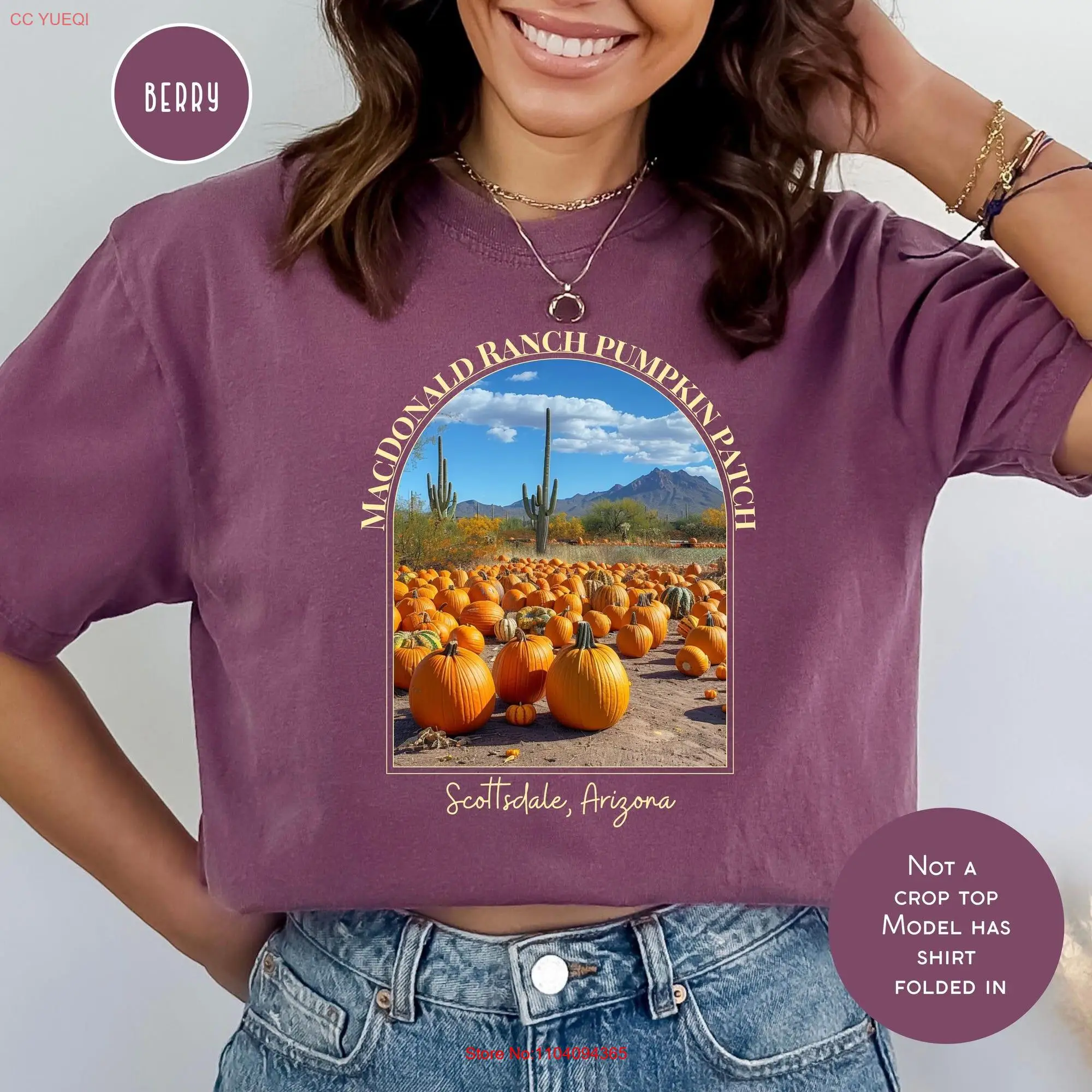 MacDonald Ranch Pumpkin Patch Scottsdale Arizona Comfort Colors T Shirt Autumn Season Thanksgiving long or short sleeves