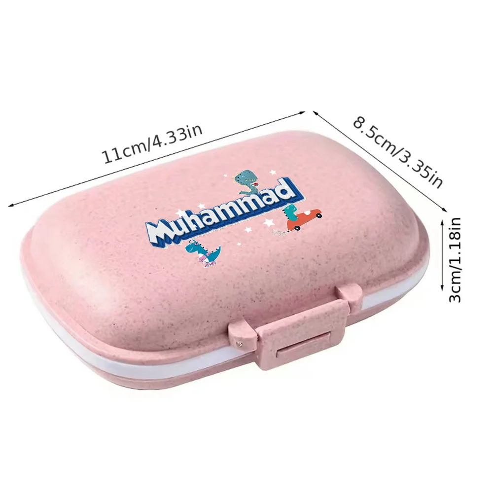 شخصية مخصصة اسم صندوق دواء صيدلية الطوارئ صندوق تخزين دواء الأسرة المحمولة السفر حبوب منع الحمل