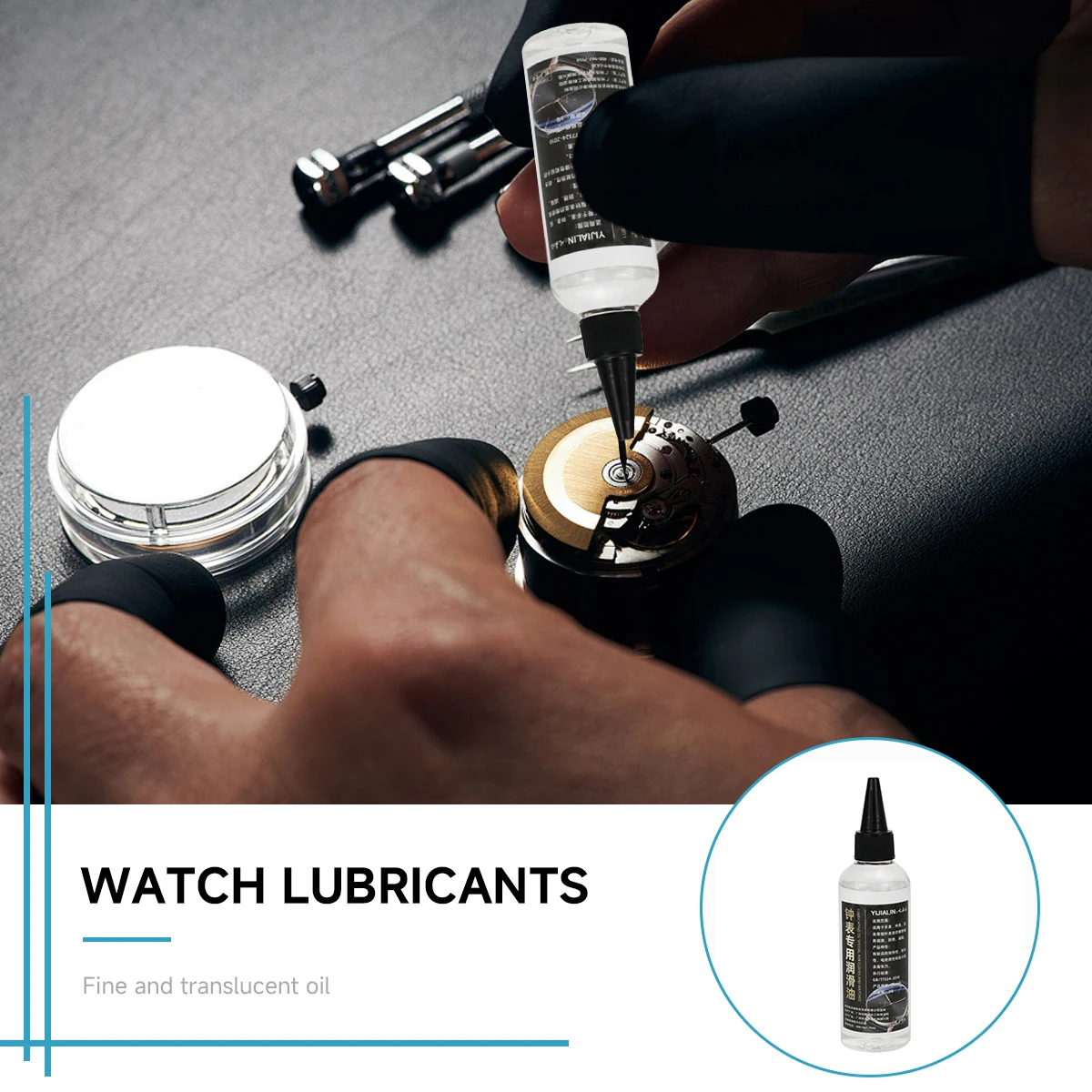 Relógio de óleo profissional relógio óleo lubrificante à prova dwaterproof água óleo sintético manutenção relojoeiro ferramenta reparo para medidores horológicos