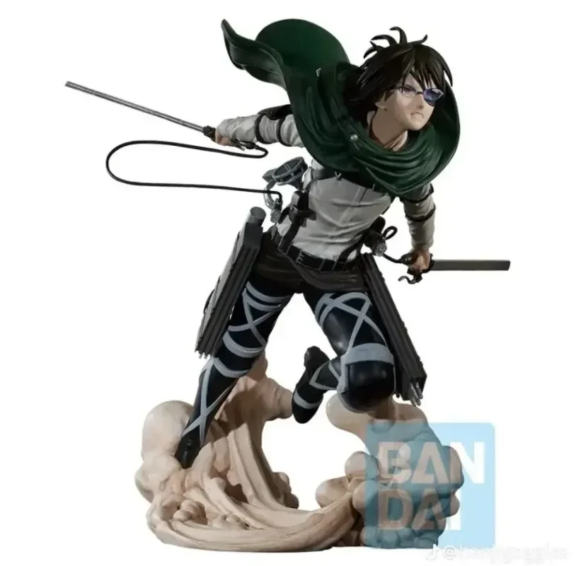 Bandai Original Anime Attack on Titan Ichiban Kuji Hange Zoe Levi Ackerman PVC Action Figure Model Collectible Toys Gift