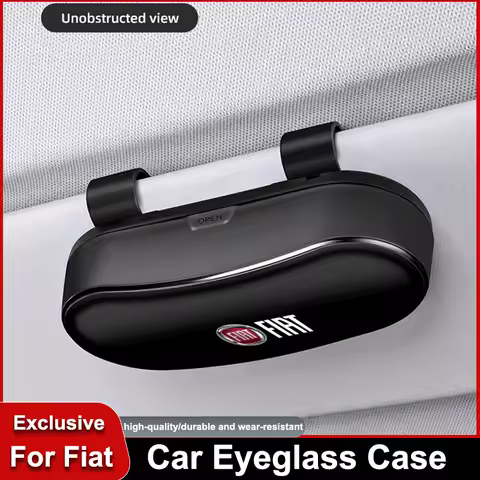 Car Glasses Clip Auto Sunglasses Case Box High Quality Accessorie For Fiat 500 Punto Panda Doblo Stilo Bravo Pondo Palio Abarth