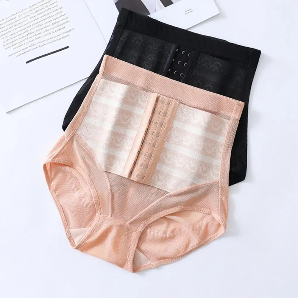 Calcinha Elástica Emagrecedora de Cintura Alta para Mulheres, Calça Controle Barriga Levantadora Sem Costura, Roupa Interior Shaper do Corpo