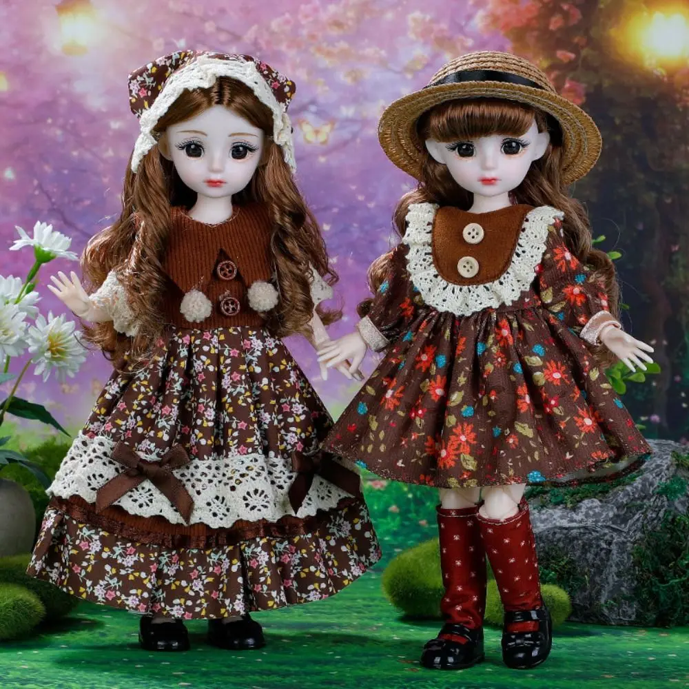 Casual Wears Doll Elegant Dresses Humanoid Doll Party Clothes 30cm Doll Clothes Cotton Cloth Handmade Doll Princess Skirt