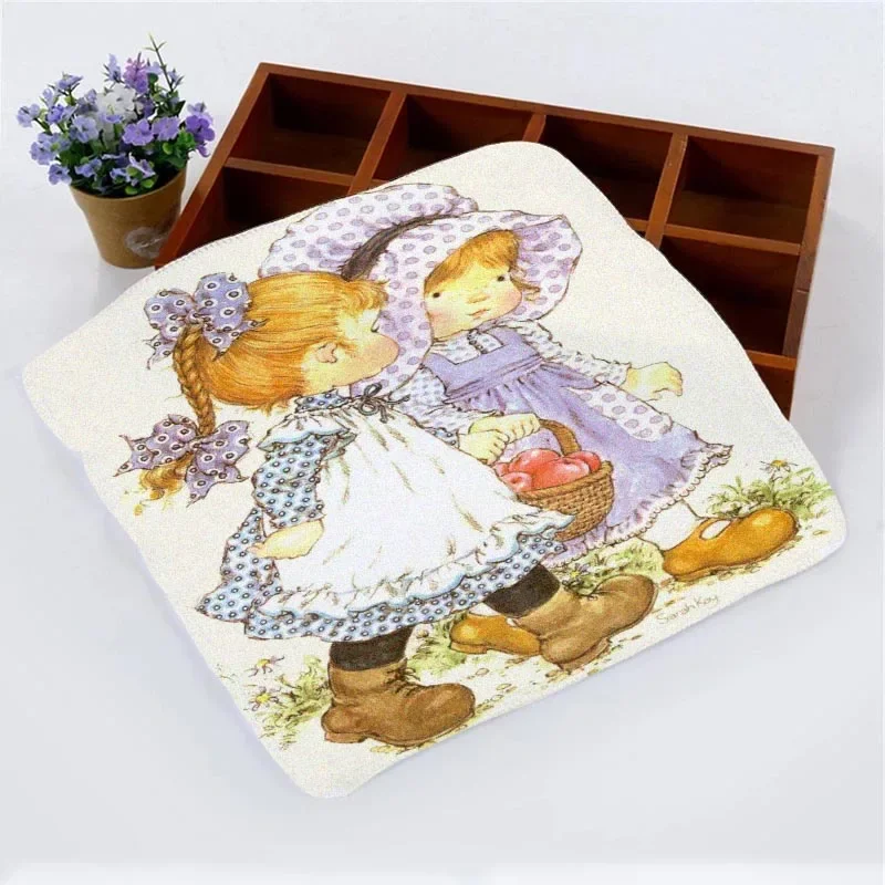 Nice Cute Sarah Kay Soft Microfiber Fabric Face Towel Wash Cloths Hand Towel Portable Multifunctional Cleaning Absorbent Towel