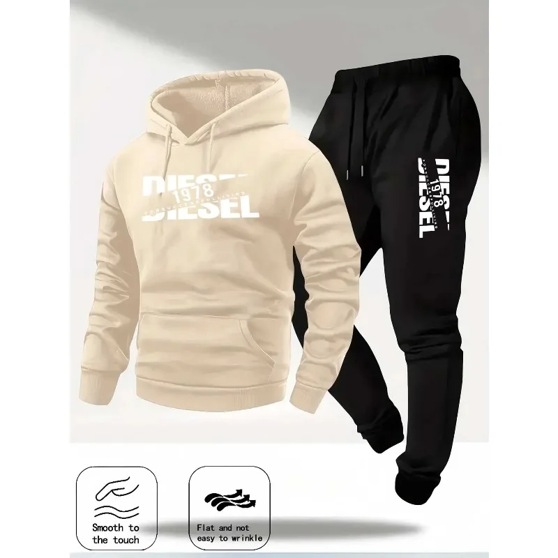 2026 popular autumn and winter new hooded sportswear sportswear fashion hooded sportswear casual sportswear and pants two in one view 4
