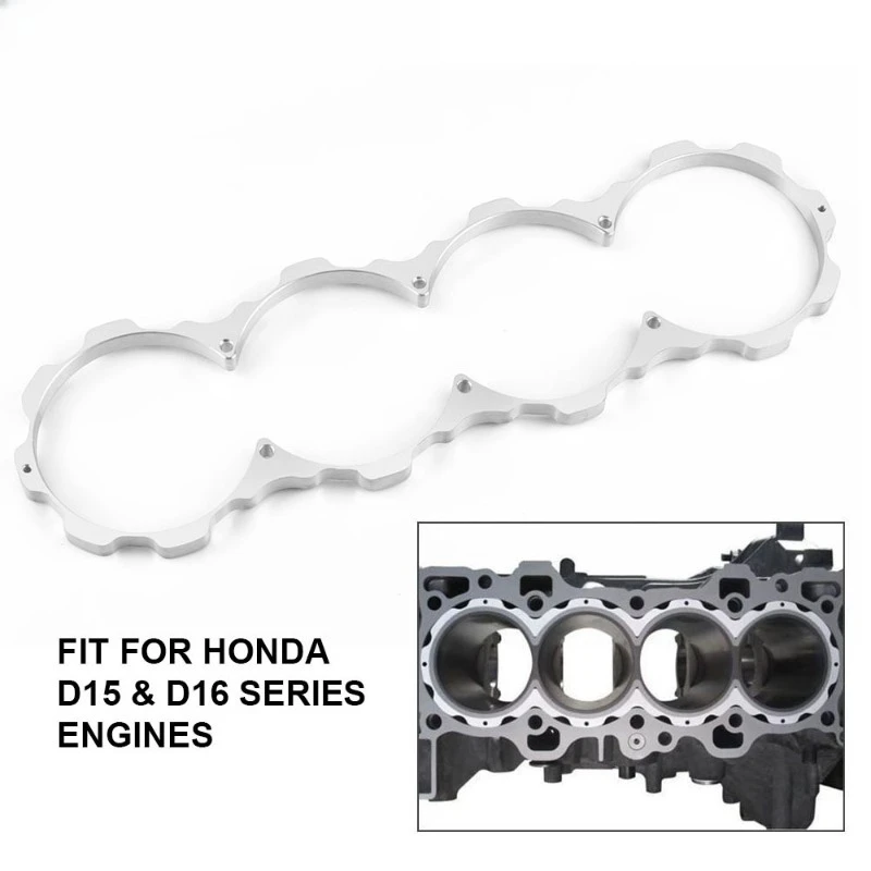 Engine block shield aluminum alloy gasket plate for Honda D series D16Y D16Z D15 D16
