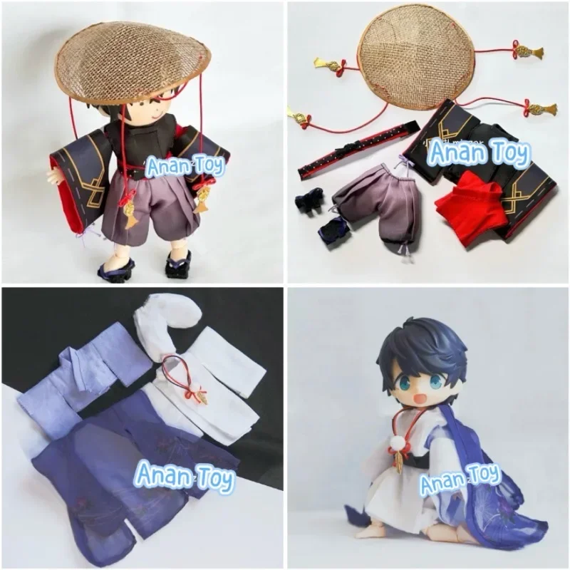 Scaramouche Balladeer Kunikuzushi Ob11 Ob22 Clothes 1/12 Bjd Doll Anime Game Cosplay Toys Accessories