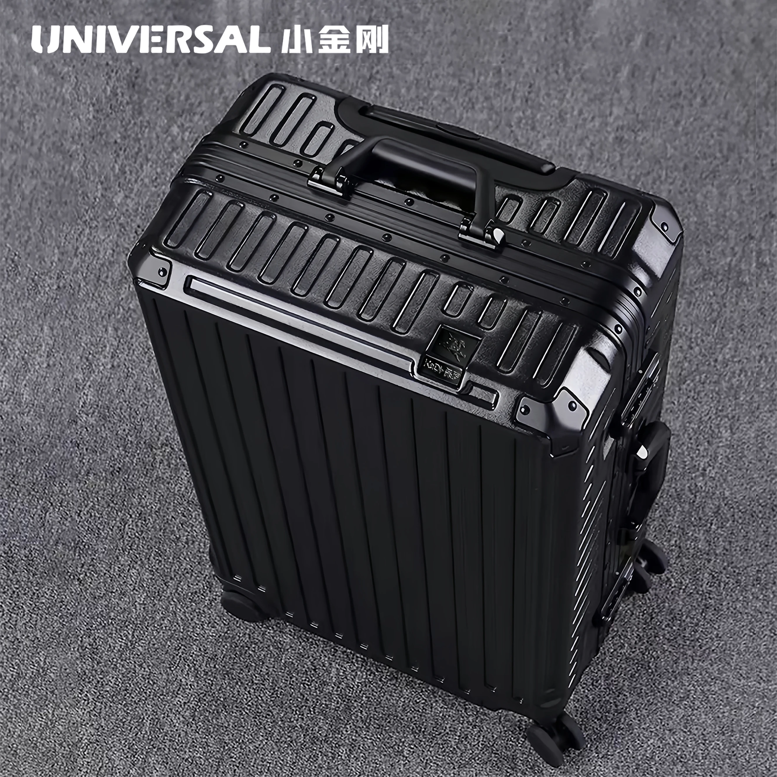 New ultra sturdy aluminum frame luggage,2-Pieces set 20 22 24 26 28 inch carry on luggage suitcase set  high aesthetic board case, universal wheel business travel box set, optional 20-28 inch