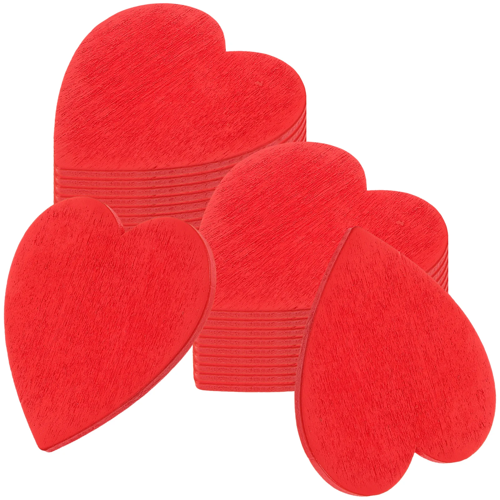 

Heart Shaped Wooden Pieces Smooth Surface DIY Crafts Party Decorations Holiday Ornaments Valentines Day Christmas Wedding Photos
