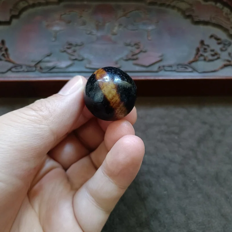 Special Offer: Tibetan Region Return Weathered Oil Polished First-Line Pharmacist Tianzhu Round Bead Old Agate Accessory Bea
