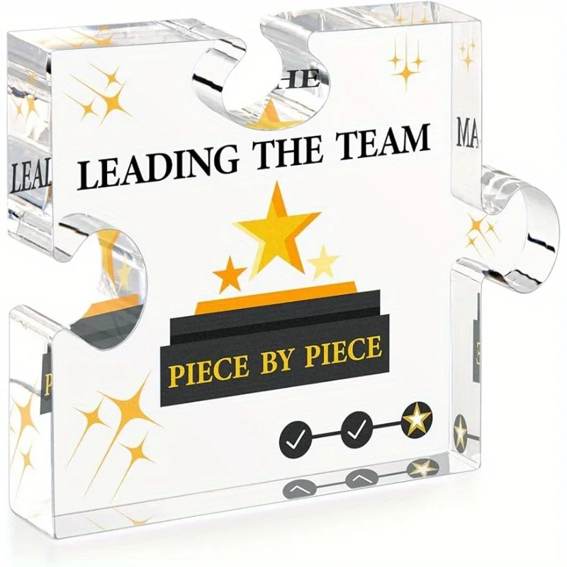 Boss Gift Leadership Plaque,Creative Thank You Gift for Men & Women,Farewell Gift for Colleague, Seasonal Decor Collectible Doll