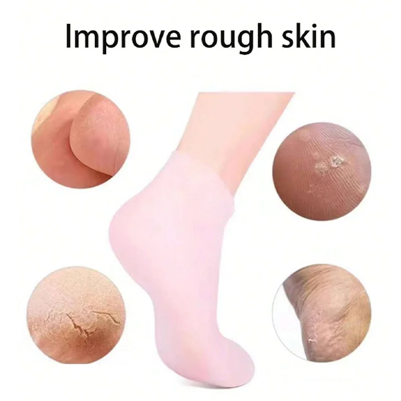 Universal silicone foot repair foot mask moisturizing foot spa mask effectively moisturizes foot protection socks foot care tool image 3