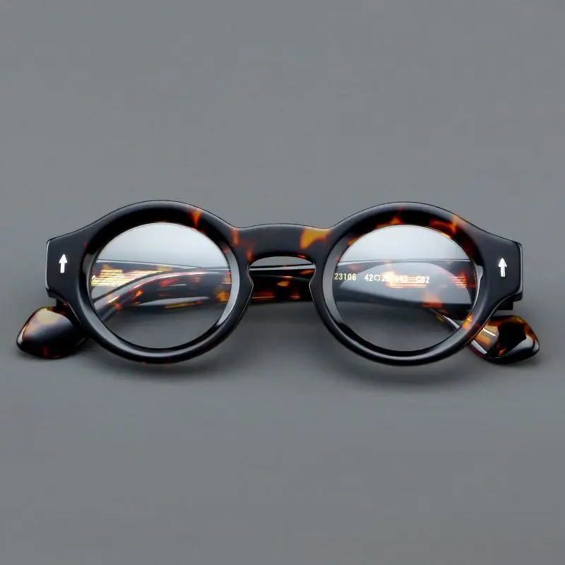 

Thi Frame round Optical Glasses Wide Leg Full Frame Faionable Eyeglasses Cusizable Personalized Cus Made