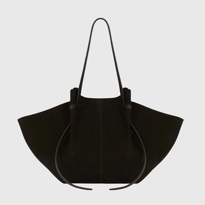 

Suede Frosted Ladies Tote Bag Fashion Trendy Textured Commuting Large Capacity Durable Retro Shopping Bag Casual Underarm Bag