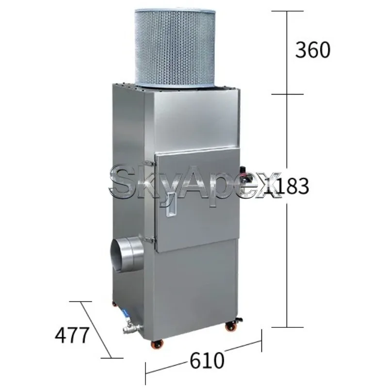 Laser Smoke Purifier Stainless Steel Wet Smoke Dust Remover Industrial Small Spray Tower Filtration Electric Welding Fume