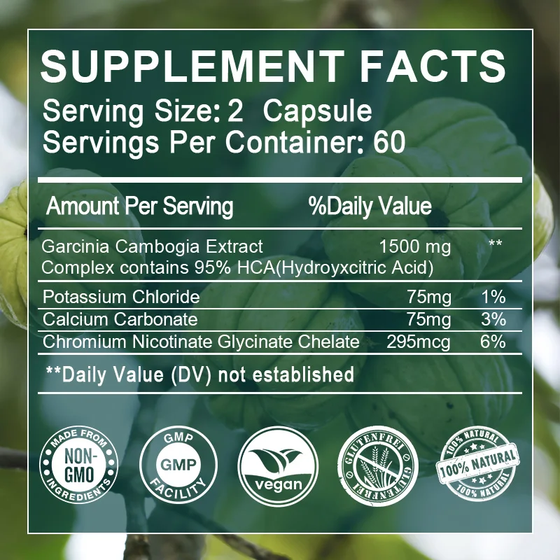 GPGP Greenpeople Natural Garcinia Cambogia Capsule supports weight loss and fat burning Beauty Health Fitness