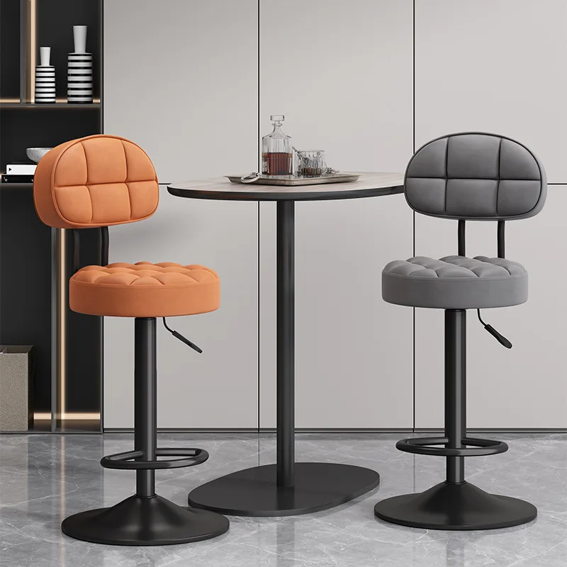 360 ° بار البراز مقعد مرتفع الحديثة بسيطة كراسي القهوة التجارية ماكينة تسجيل المدفوعات النقدية مكتب أمامي كرسي دوار بار البراز كرسي رفع المنزل #4