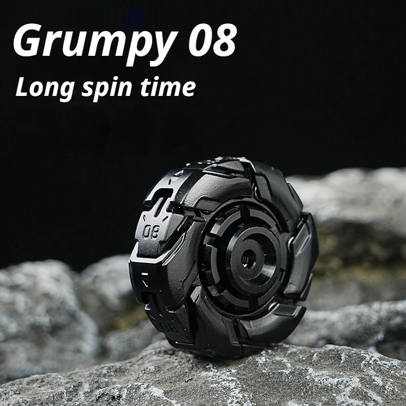EDC Rotating Armor Fidget Spinner Metal Alloy Steel Stress Relief Spinner Toy ADHD & Anxiety Relief Tool Adult Decompression Toy