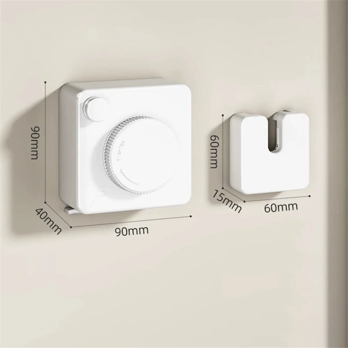 【ABFS】Retractable Clothesline ,14Ft Heavy Duty Clothes Drying Laundry Line, Wall Mounted Clothesline White