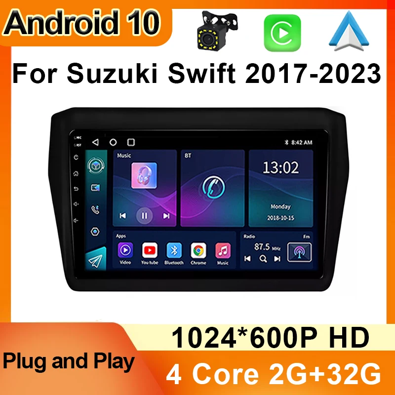 

Android 10 2 Din Wireless Carplay Auto For Suzuki Swift 2017-2023 Car Radio Stereo Multimedia Navigation GPS Video Player 4G