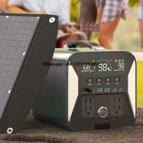 

Портативная зарядная станция PD 60W DC USB-C с мощными выходными портами, 220V AC, 300W/500W, для использования на открытом воздухе