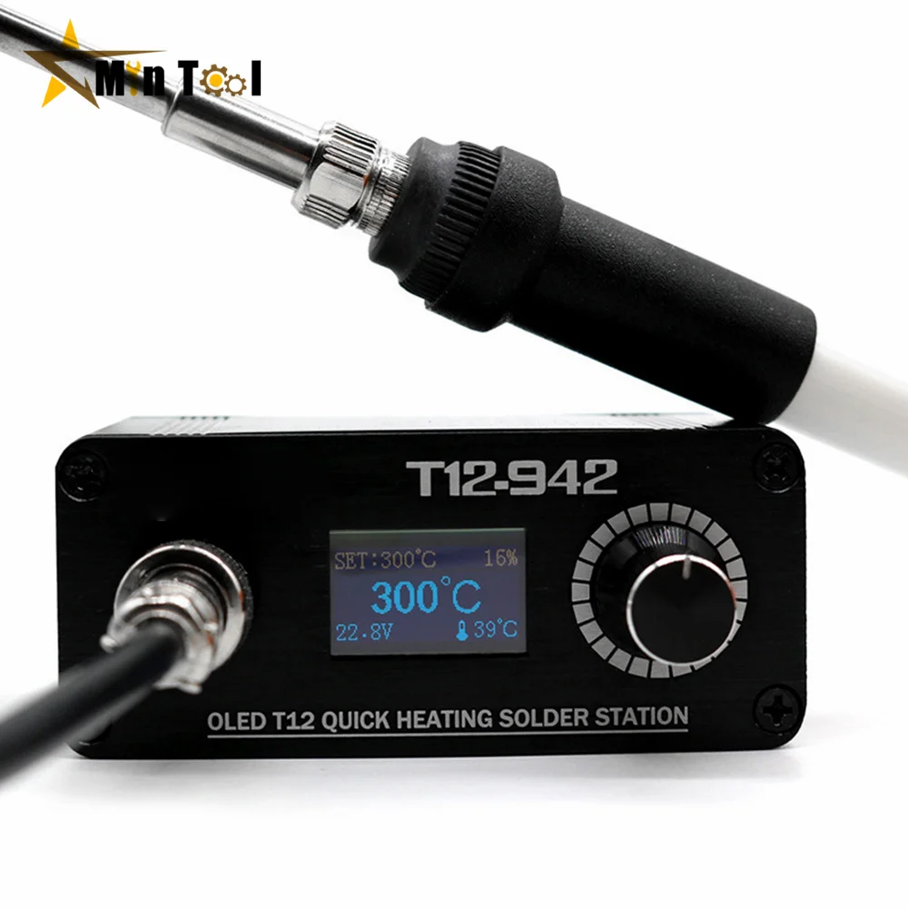 T12-942 Oled Mini Soldering Station Digital Electronic Welding Iron Dc Version Portable Without Power Supply