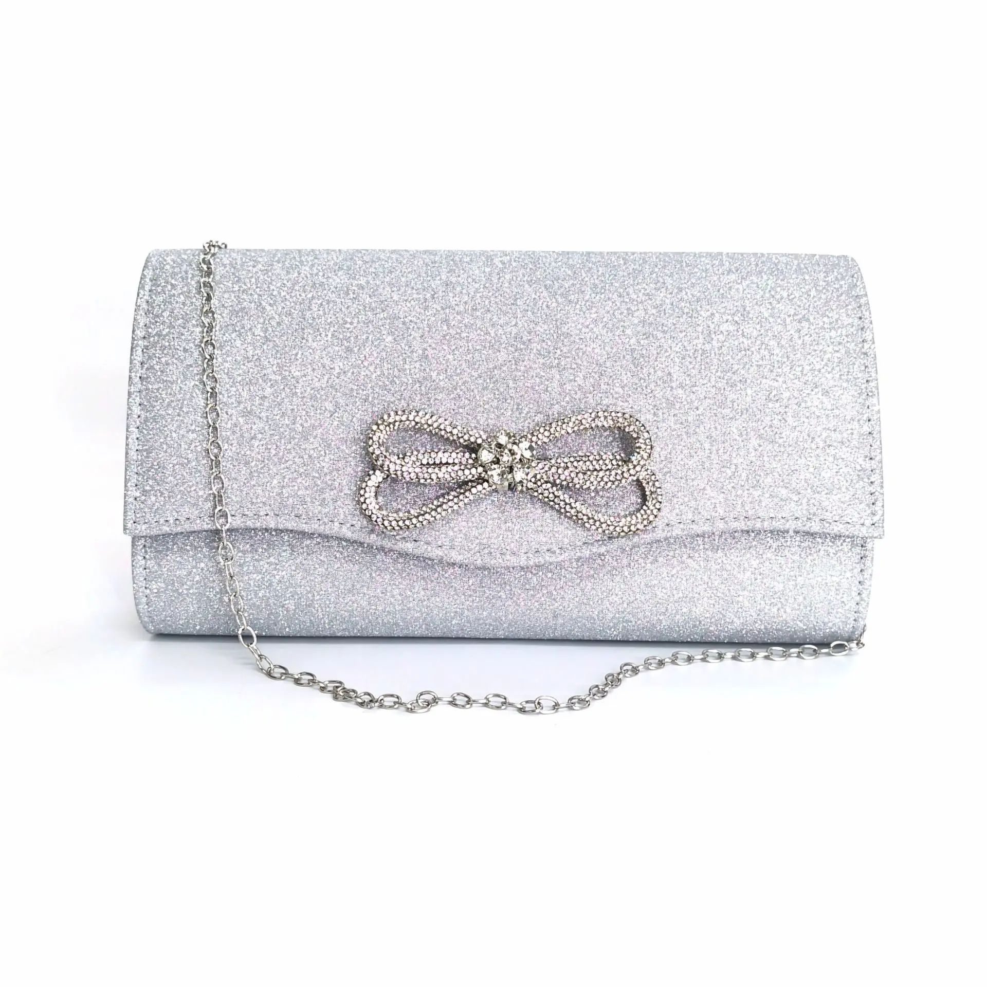 

Diamonds Bow Women Handbags Designer Satin Shoulder Crossbody Bags Luxury Shinny Evening Bag Elegant Party Small Purses