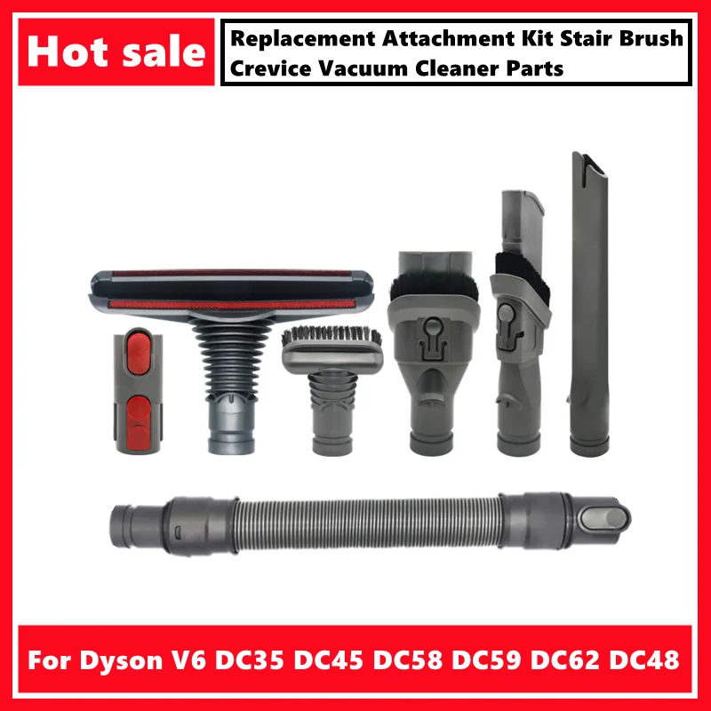 For Dyson V6 DC35 DC45 DC58 DC59 DC62 DC48 Replacement Attachment Kit Stair Brush Crevice Vacuum Cleaner Parts