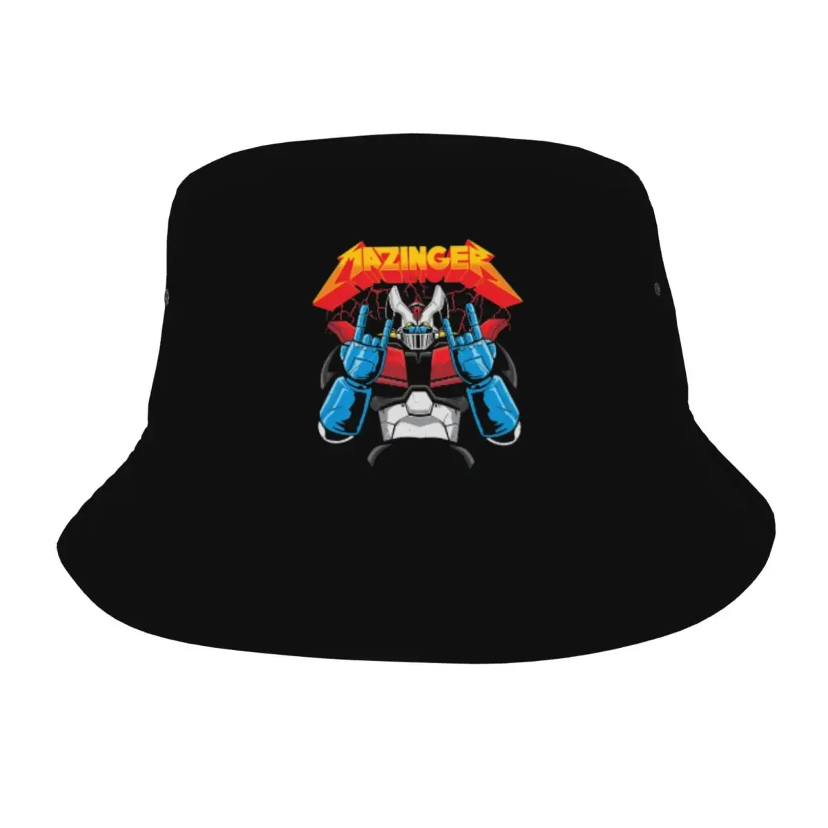 Z Grendizer Bucket Hat for Teen Summer Goldorak Actarus Sun Hats Streetwear Packable for Hiking Fishing Hat Panamka