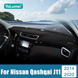 For Nissan Qashqai J11 2014 2015 2016 2017 2018 2019 2020 Car Dashboard Cover Avoid Light Pad Sun Shade Mat Case Anti-UV Carpets