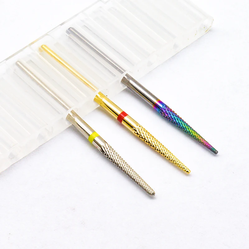 熱い！ シルバーゴールドネイルドリルビットホット医療用ステンレス鋼バーマニキュアカッターキューティクルクリーンネイルドリルアクセサリーケアツール