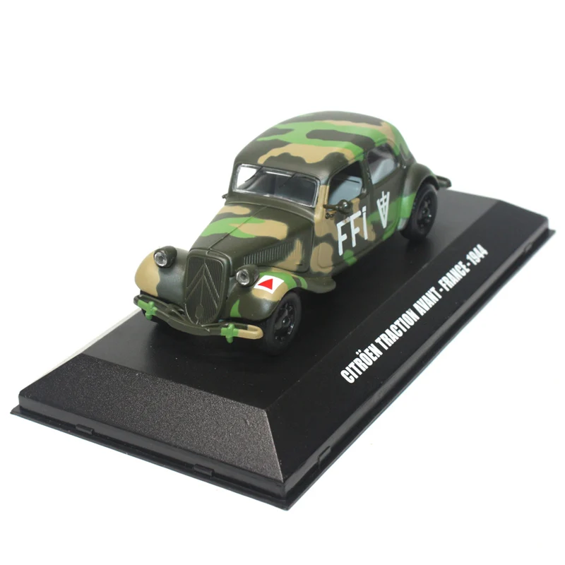 

Литой под давлением масштаб 1:43 французский Citroen Traction Avant камуфляжная краска военная модель автомобиля из сплава Коллекционная игрушка в подарок сувенир