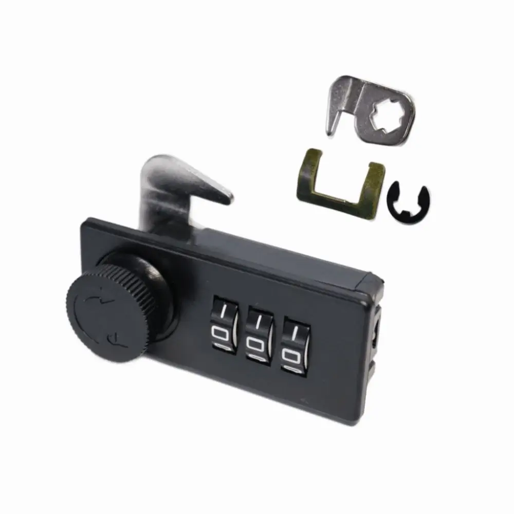 3 Digit Mechanical Combination Lock Compact Size Anti-Theft Drawer Turntable Password Lock Anti-Corrosion Secure