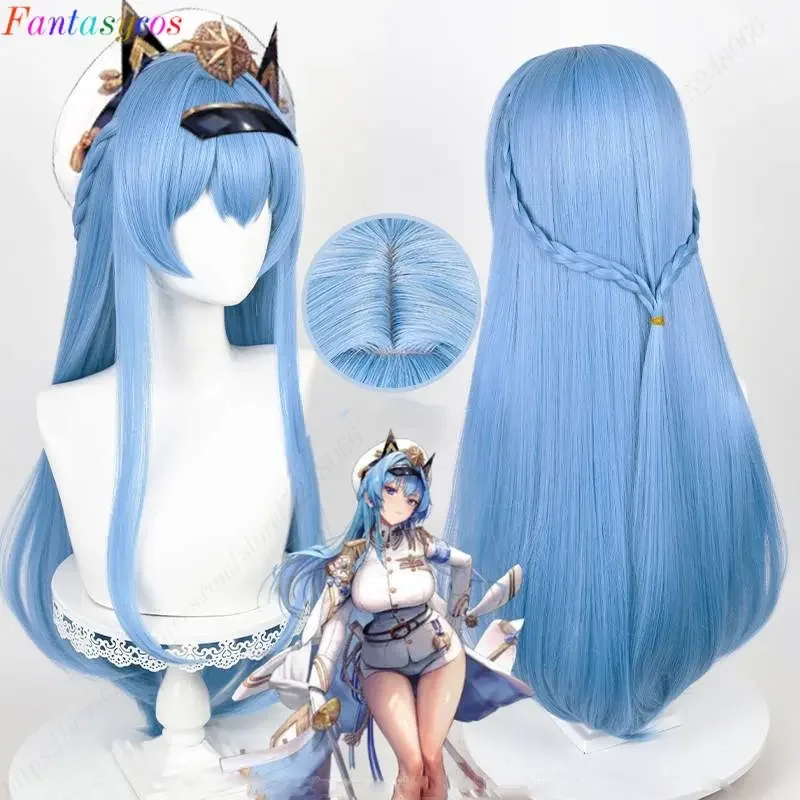 

Nikke The Goddess of Victory Helm Helen Cosplay Wig 85cm Wig Blue Wig Cosplay Anime Cosplay Wigs Heat Resistant Synthetic Wigs