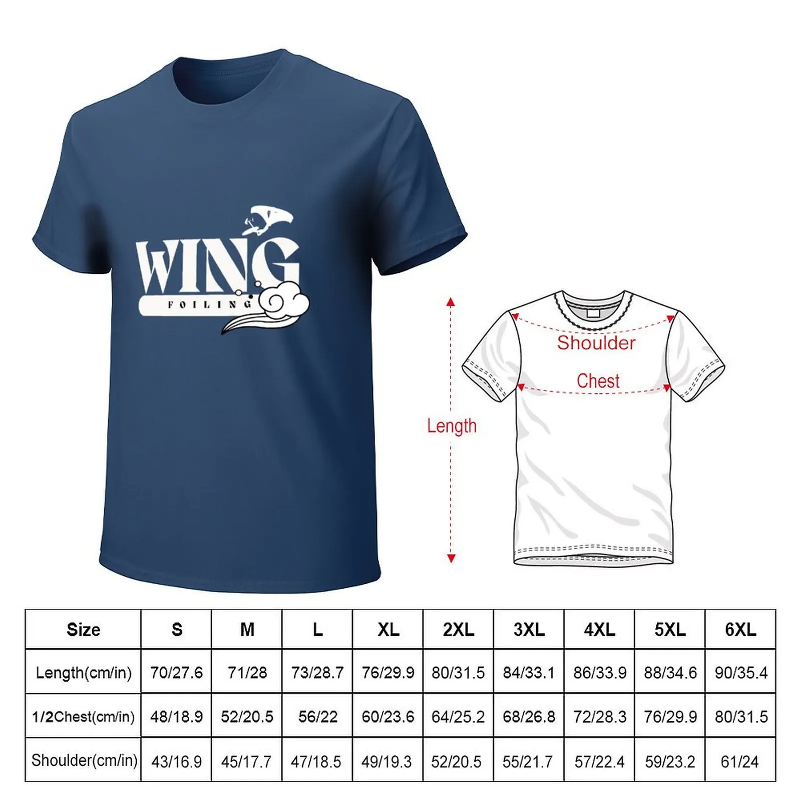 Wing Foiling print Wingfoil design Gift idea Wing Surfing Gift for wingers Winging Wingfoiling gift| T-shirt