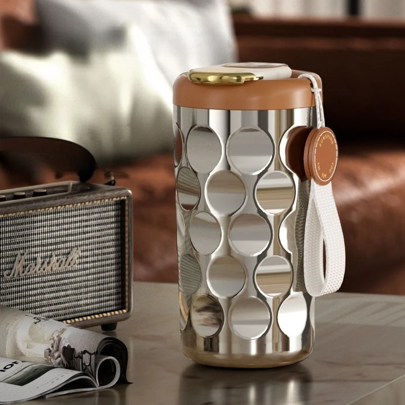 

Термос из нержавеющей стали, стакан для чая, кофе, термосы, умные портативные термобутылки для воды, подарок для мамы и папы, креативные термосы