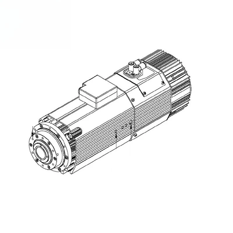 High Power 9KW ISO30 BT30 Customized  Air Cooling Automatic Spindle Motor with High Speed 24000rpm