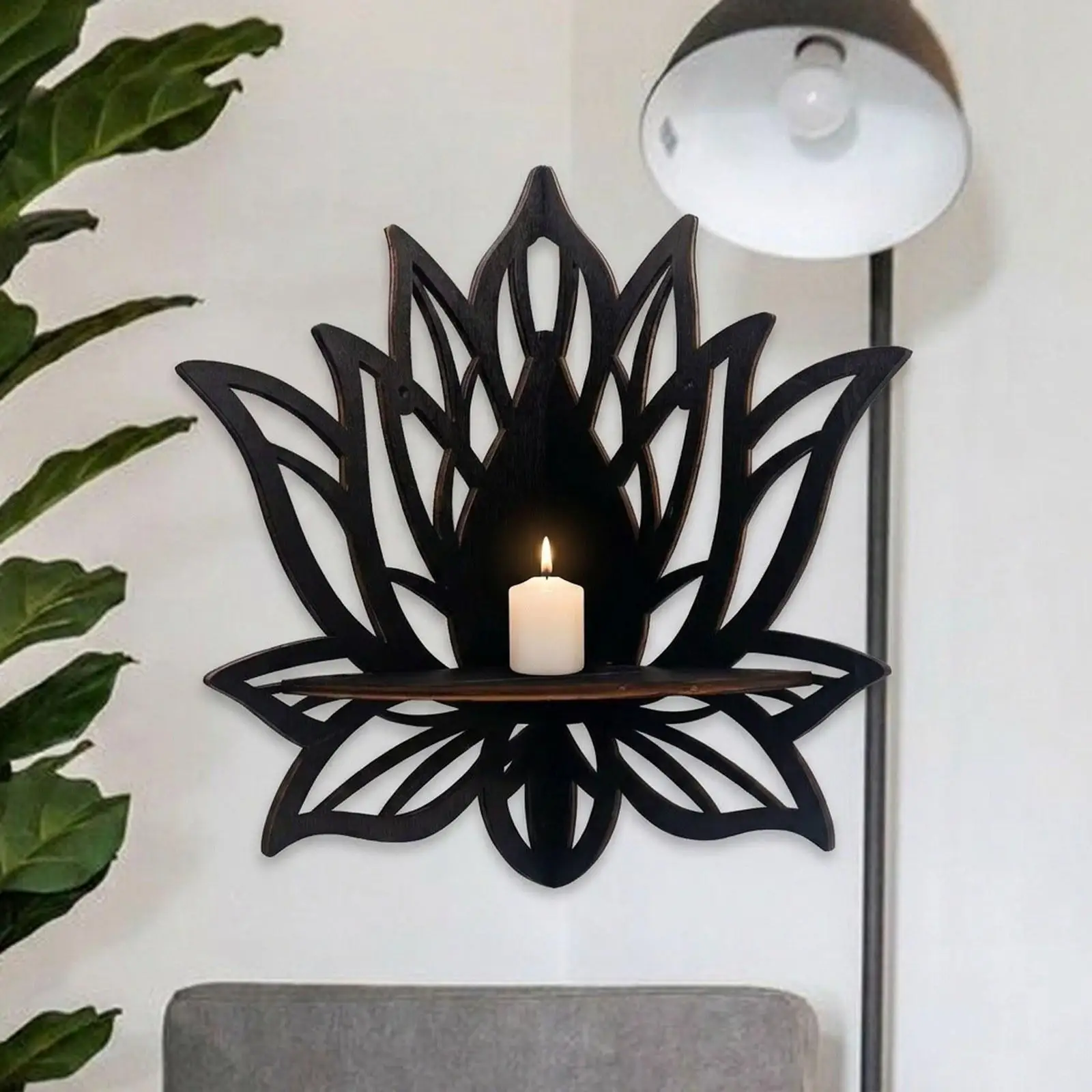 Flower Shape Corner Shelf Wall Corner Shelf Decorative Versatile Housewarming Gift Space Saving Home Decor for Dorm Office