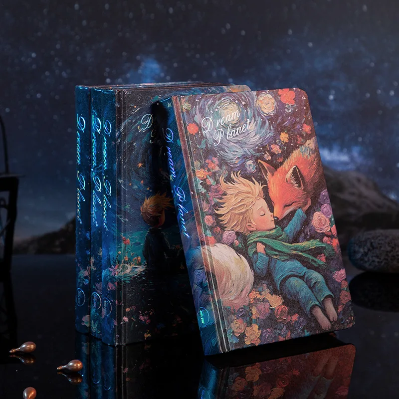 Fantasy illustration notebook, full-color inner page, Dream Planet hardcover diary, European fairy tale oil painting cover