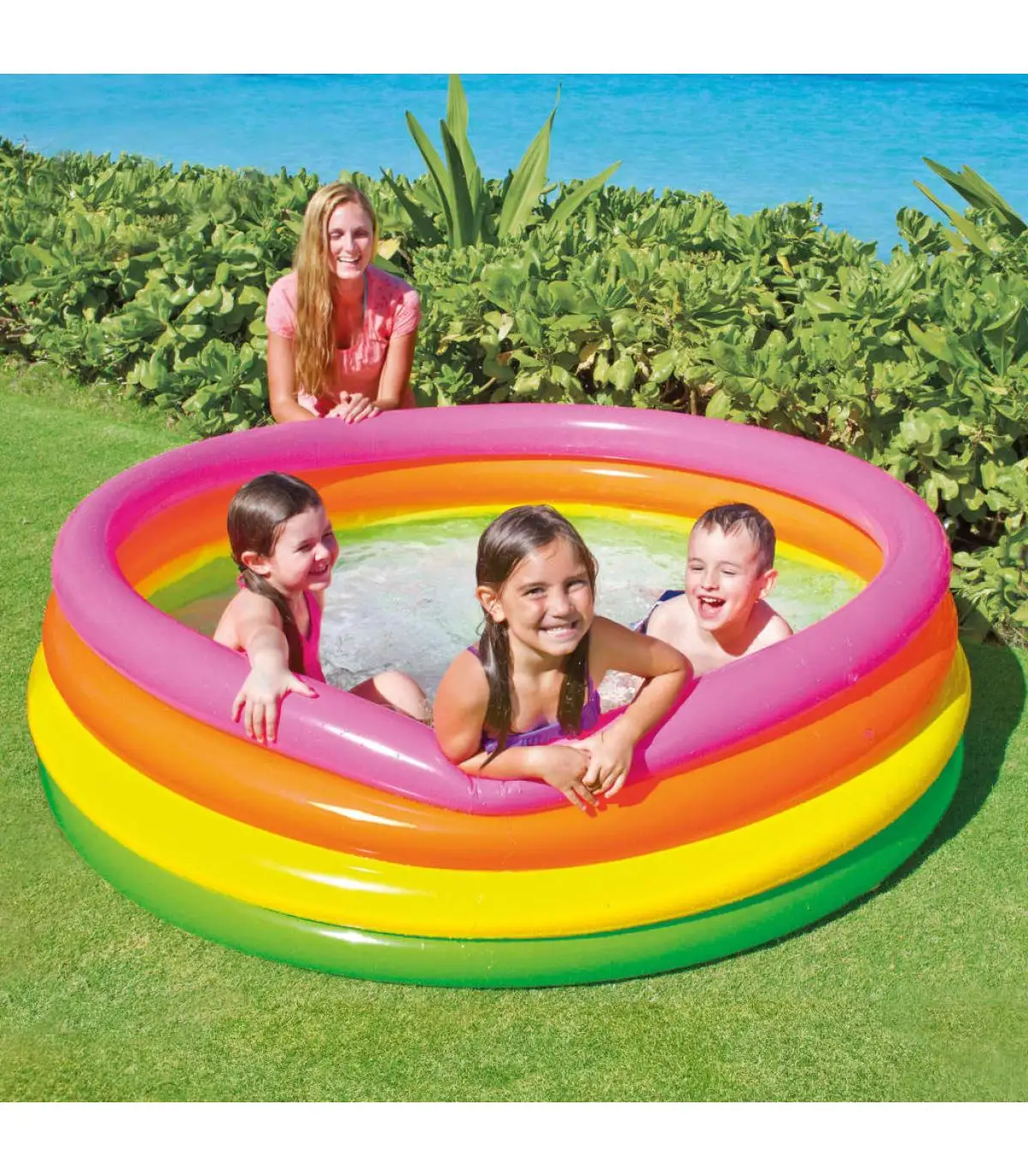 Swimming pools Intex Inflatable pool Sunset 4 rings 168x46 cm