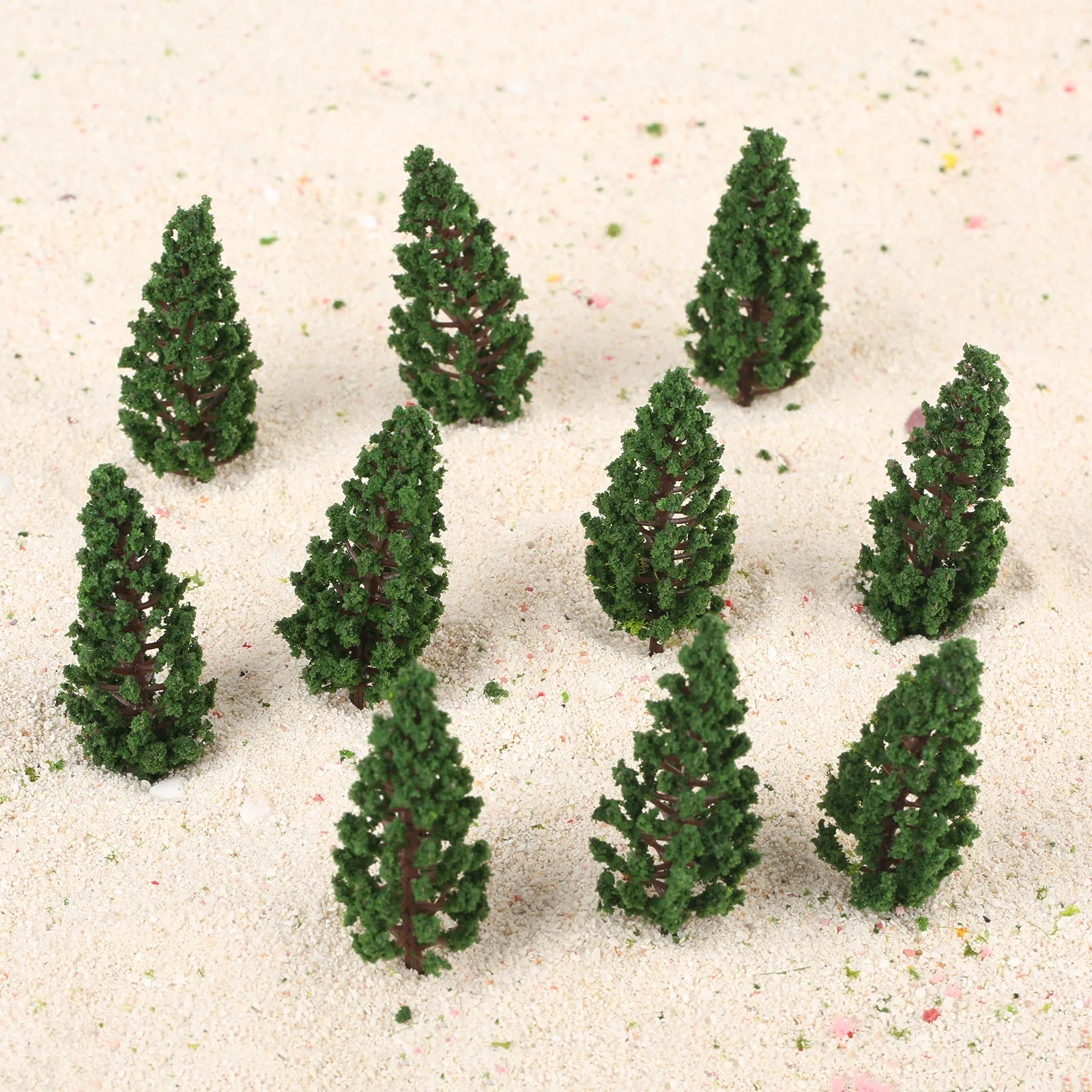 50 قطعة نموذج أشجار الصنوبر نموذج قطار أشجار HO أو OO مقياس المشهد 78 مللي متر نموذج معماري بارك السكك الحديدية مشهد بناء تخطيط