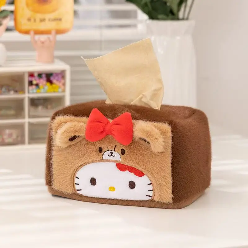 กล่องกระดาษทิชชูแม่เฮลโลคิตตี้รุ่นล่าสุด บรรจุของเล่นตุ๊กตา ตุ๊กตา การ์ตูนอะนิเมะ ของขวัญน่ารัก และของตกแต่งบ้านตุ๊กตาแสนสนุก