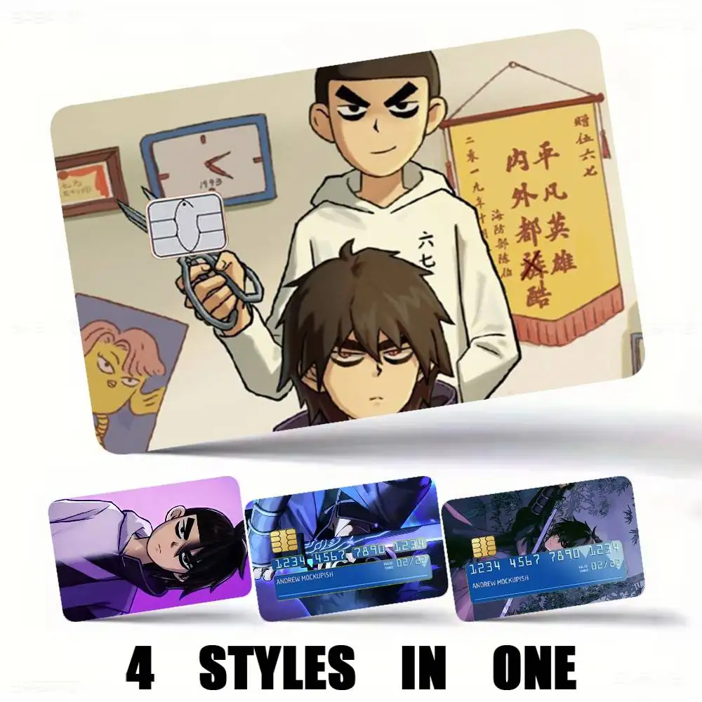 Scissor Seven-n anime  Credit Card HD Stickers Premium matte film effectively prevents fingerprints and daily abrasion.