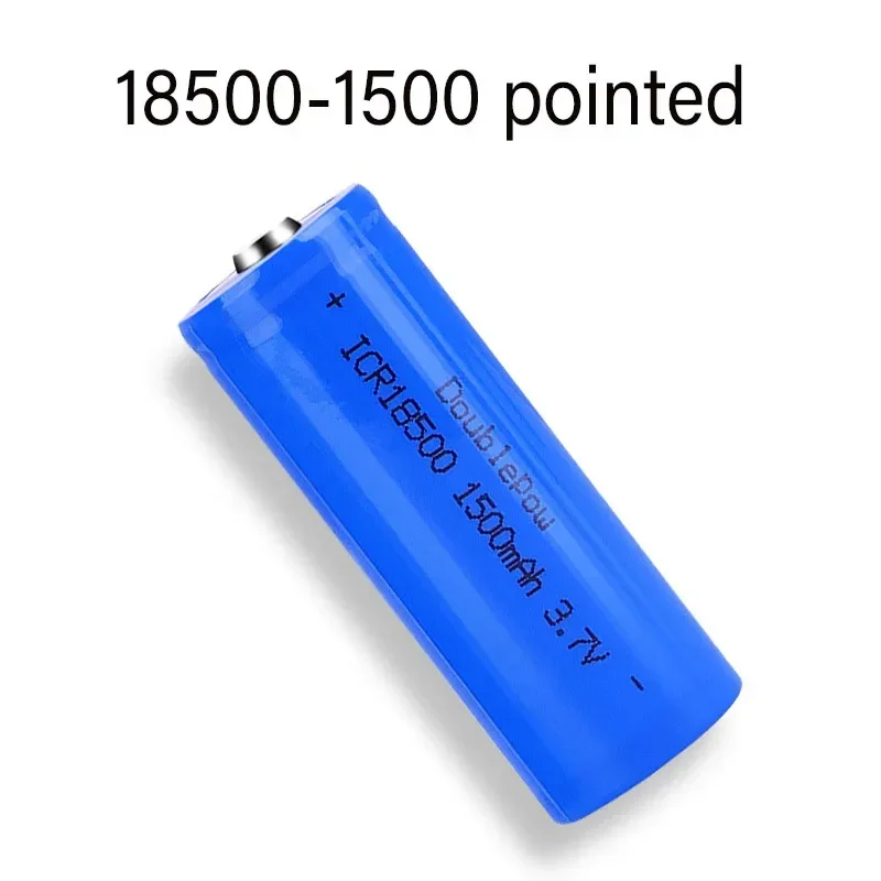18500 3.7V 1500mAh Real Capacity Rechargeable Lithium Battery Pointed for Power Tools Electronic Cigarettes Flashlight Headlamp