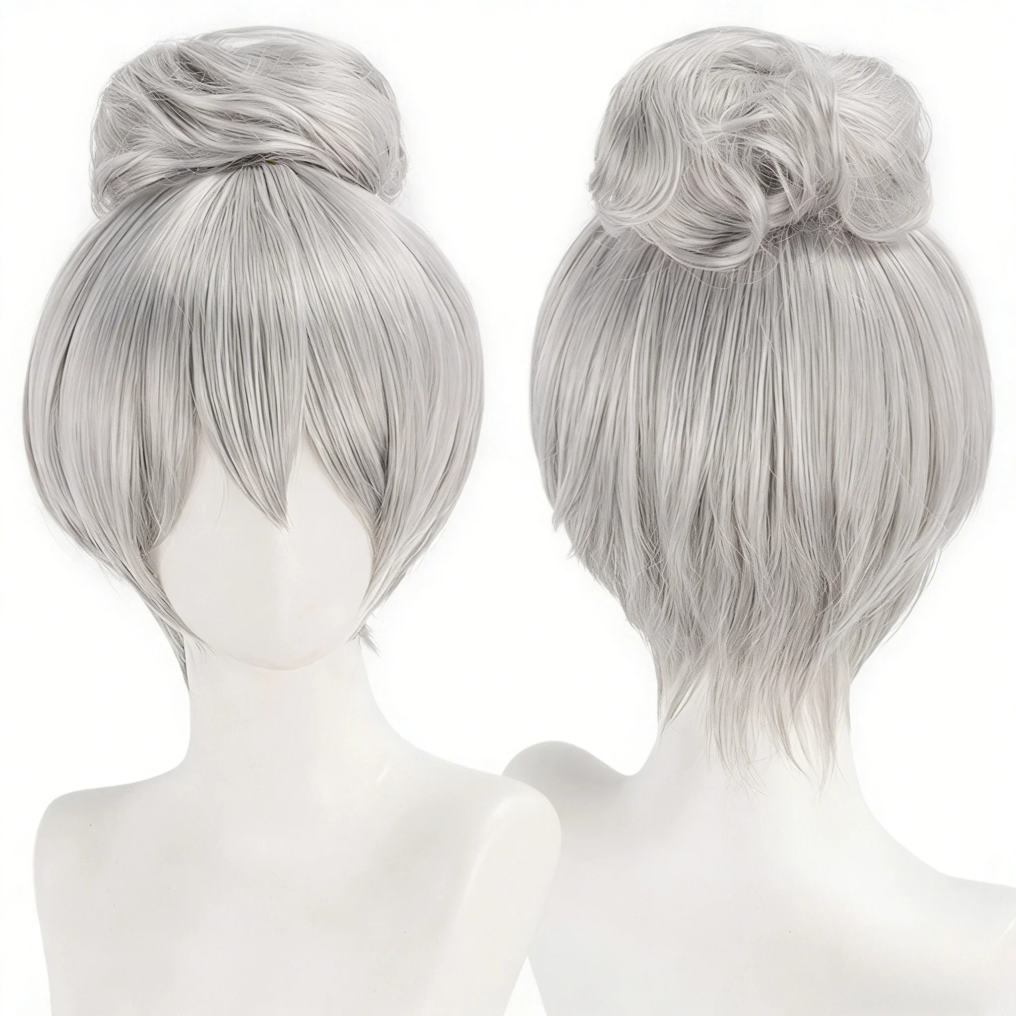 Rabbit Judy Cosplay Wig Anime Movie Silver Synthetic Hair Woman Comic-con Party Dress Up Wigs Carnival Stage Costume Accessories