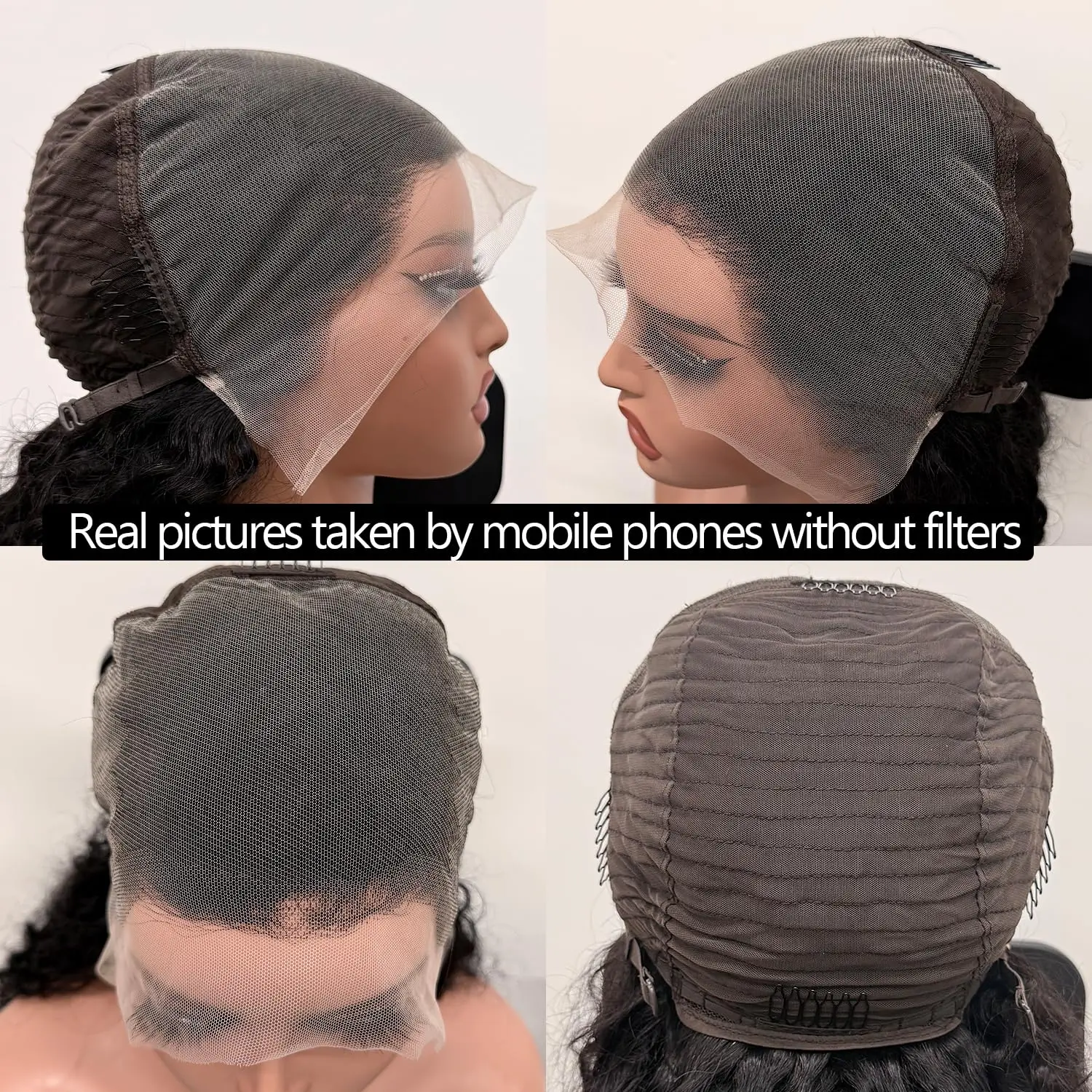 Lemoda 220 الكثافة 12A عذراء 13x6 موجة المياه كامل الدانتيل الباروكة الأمامية شعر الإنسان قبل Plcked 13x6 موجة عميقة الباروكات الأمامية شعر الإنسان