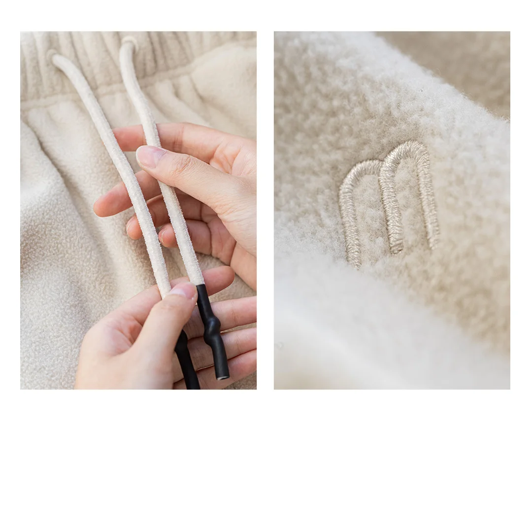Maden Women’s Winter Fleece Jogger Pants Warm Thick Cozy Sweatpants Loose Fit Casual Outdoor Trousers